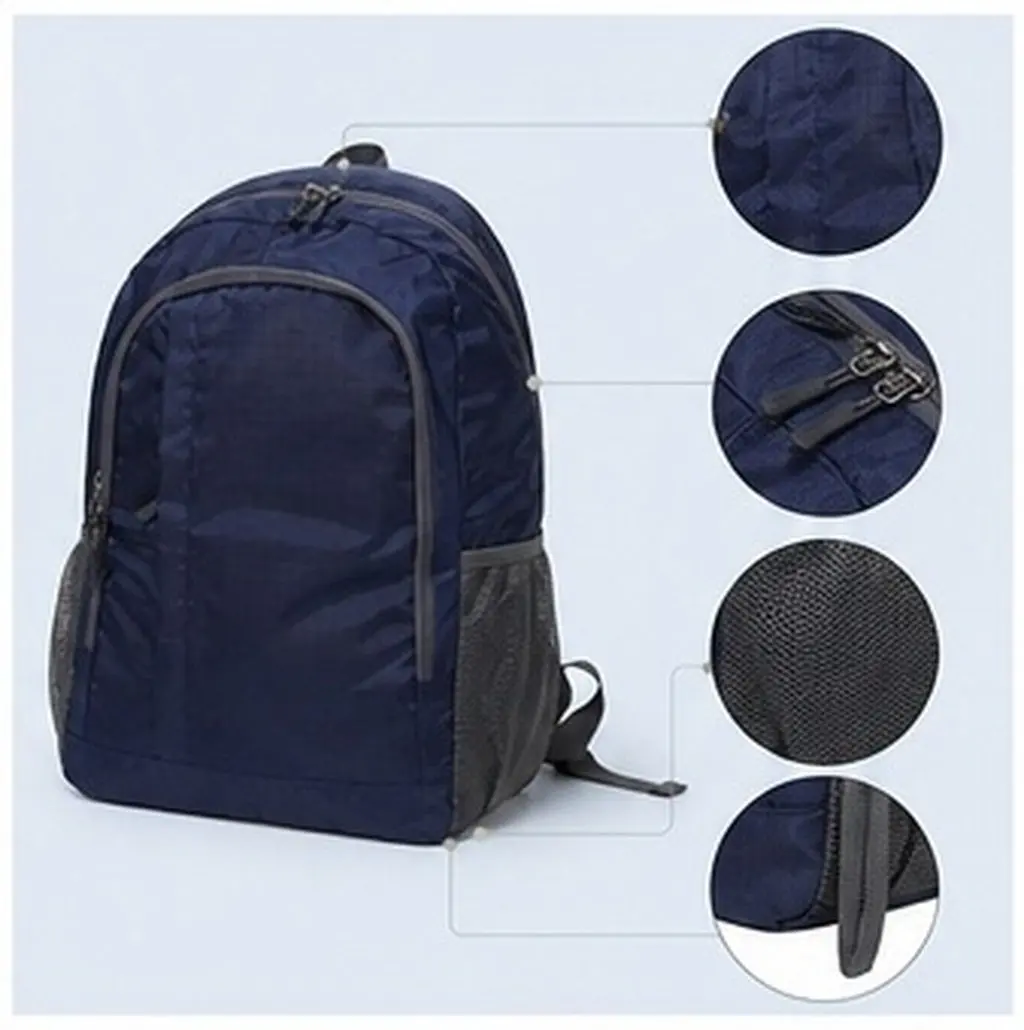 Multipurpose Casual Travel Lightweight Foldable Outdoor Hiking Backpack Large Capacity Portable Backpack for Work Camping Sports