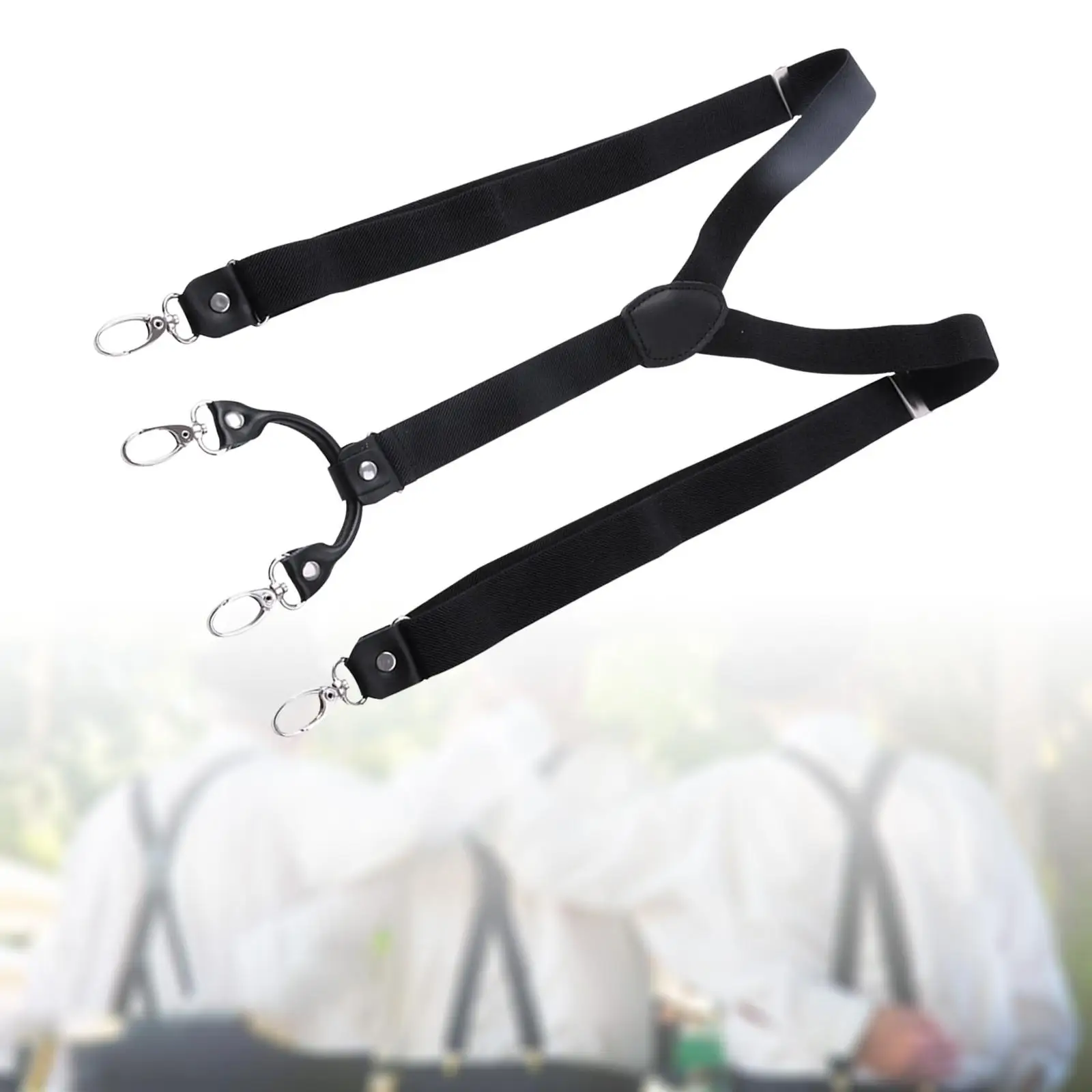 3x мужские подтяжки, регулируемые сверхпрочные эластичные ремни, Y-образные подтяжки на спине, черные