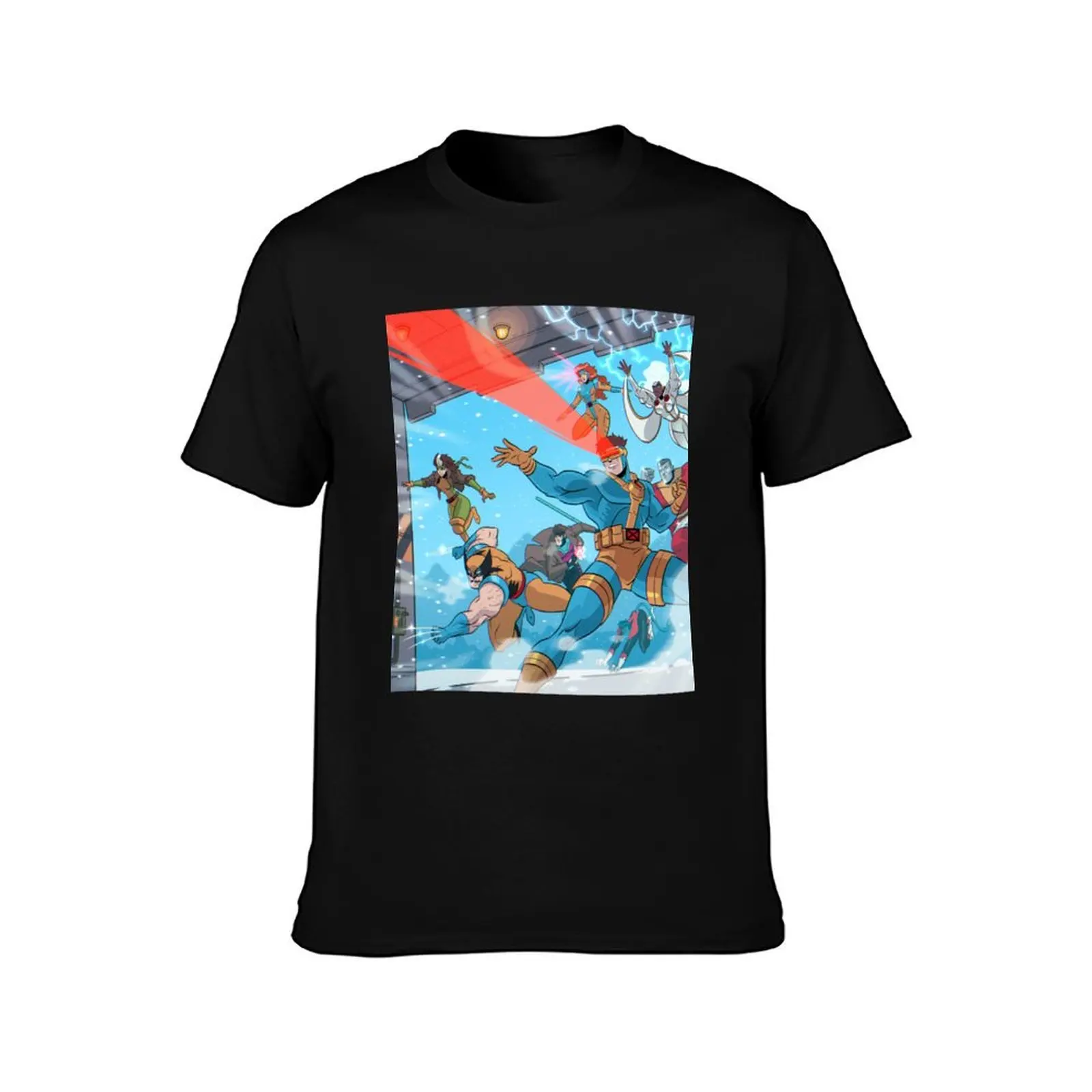 Uncanny Mutants 01 T-Shirt Summer Casual Cotton Tee Oversized Streetwear Tops Vintage Graphic Print Loose Fit Short Sleeve