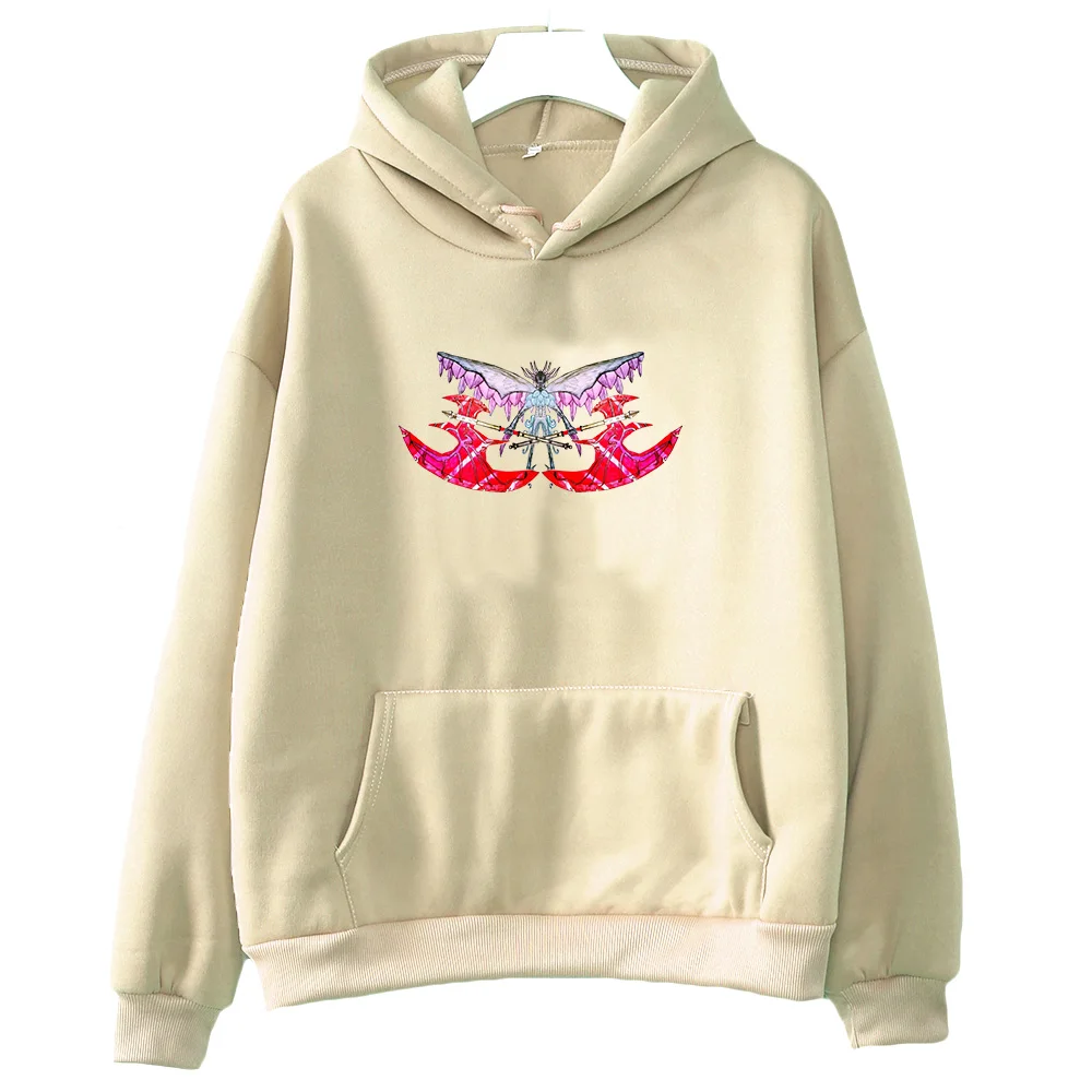 Angel Edgar VS Demon Mortis Hooded Cartoon Print Harajuku Kawaii Sweatshirt Funko Pop Fleece Clothes Sudaderas Casual Pullovers