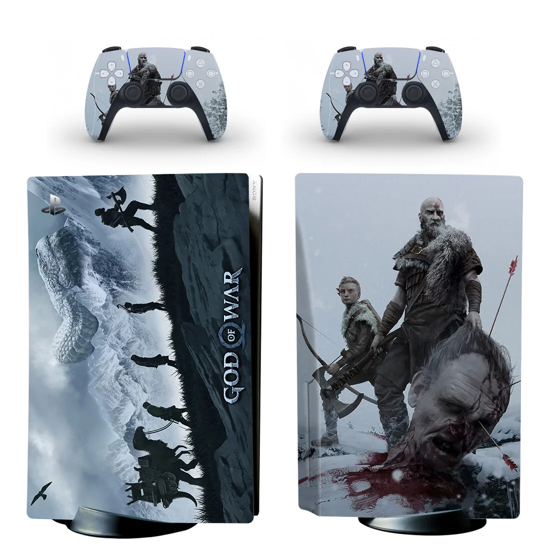 God of War PS5 Disc Skin Sticker Protector Decal Cover for Console Controller PS5 Disk Skin Sticker Vinyl