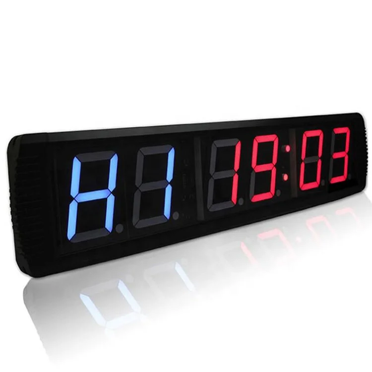RIAO Fitness Sports 6 Digit Remote Control Gym Wall Timer