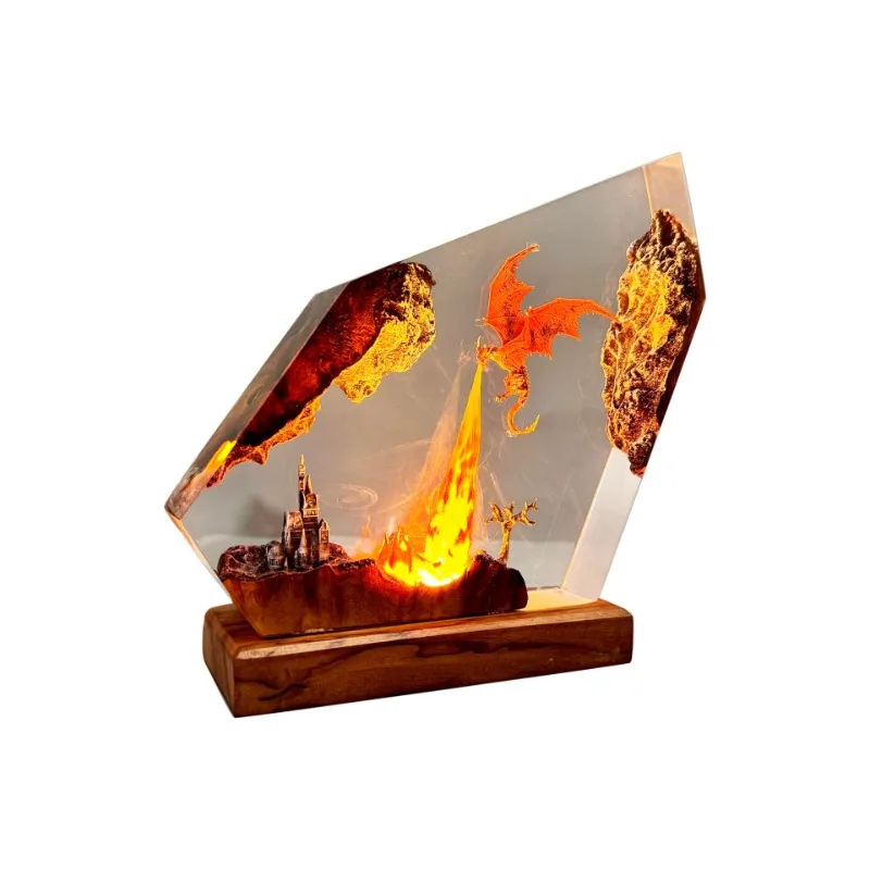 Fire Dragon Resin Home Accessories Decoration Home Decoration Accessories Decorative Figurines Living Room Desk Decoration
