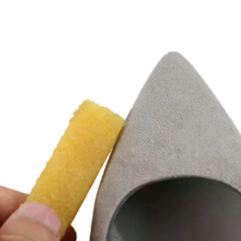 2pcs/set Leather Stain Cleaner Suede Shoe Brush 3 Side Cleaning Brush Rubber Eraser Black S Shaped Shoes Cleaner Boot Shoe
