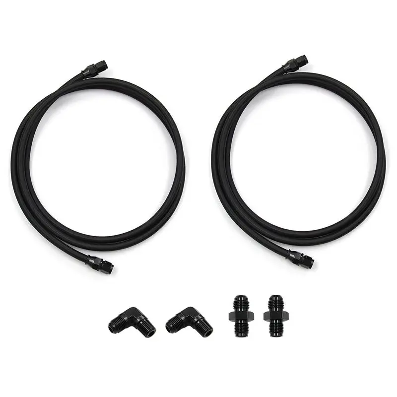 A67K-Automatic Transmission Cooler AN6 -6AN Hoses Line Kit For GM 4L60E 4L65E TH350 TH400