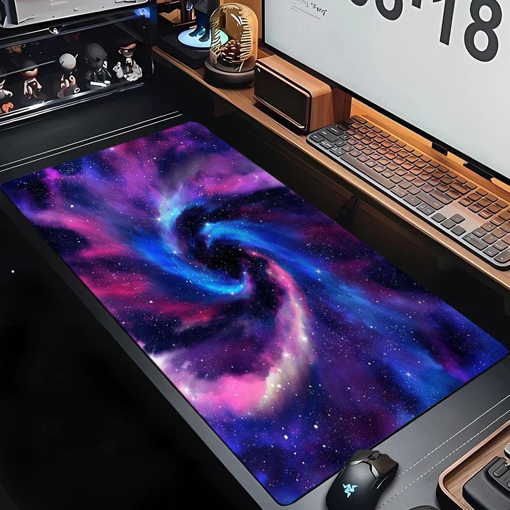 Galaxy Space Planet Mouse Pad Large Computer Office Game Table Mats XXL Rubber Anti-slip Gaming Keyboard Mousepad Long Desk Pads