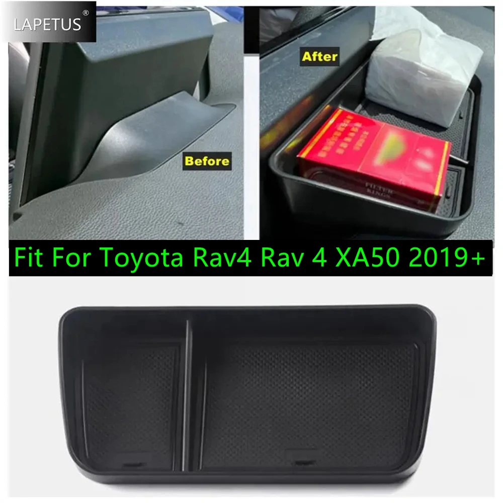 

Black Style Auto Dashboard Instrument Panel Storage Box Cover Trim For Toyota Rav4 Rav 4 XA50 2019 - 2024 Interior Accessories