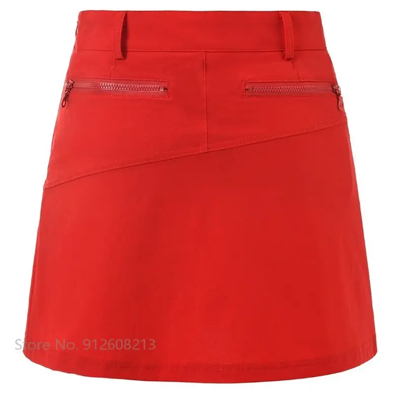 Women Anti-exposure Golf A-line Skirt Slim High Waist Golf Pencil Skirt Ladies Casual Short Skort Pleated Culottes for Female