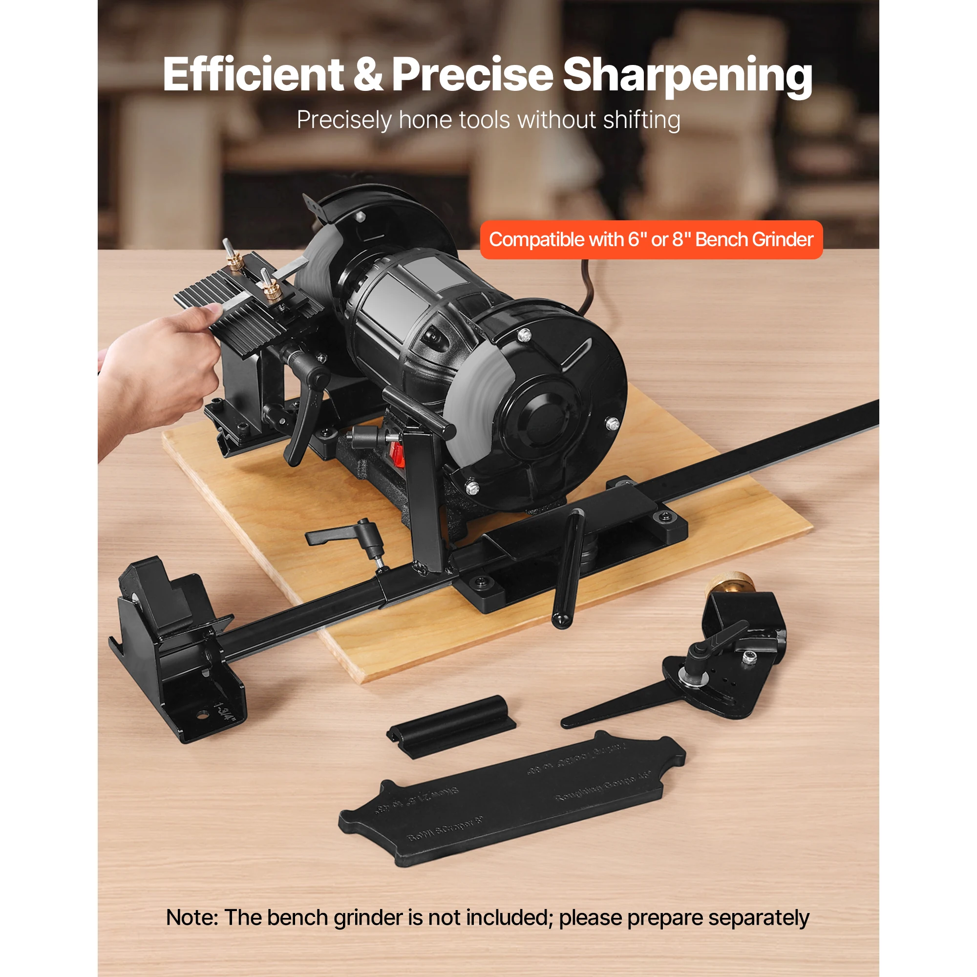 VEVOR Pro Grind Sharpening System Multi-Grind Sharpening Jig for 6 & 8