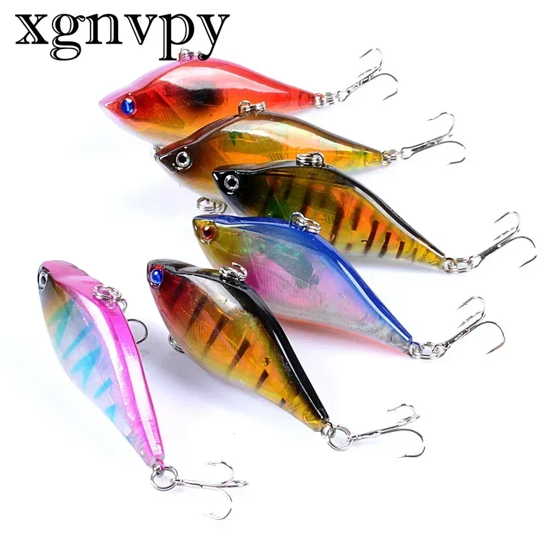 xgnvpy 6 Color Long Cast Luia Bait VIB 6cm/13.1g Plastic Hard Bait  Perch  Straighten One's Mouth Grass Carp Black Carp