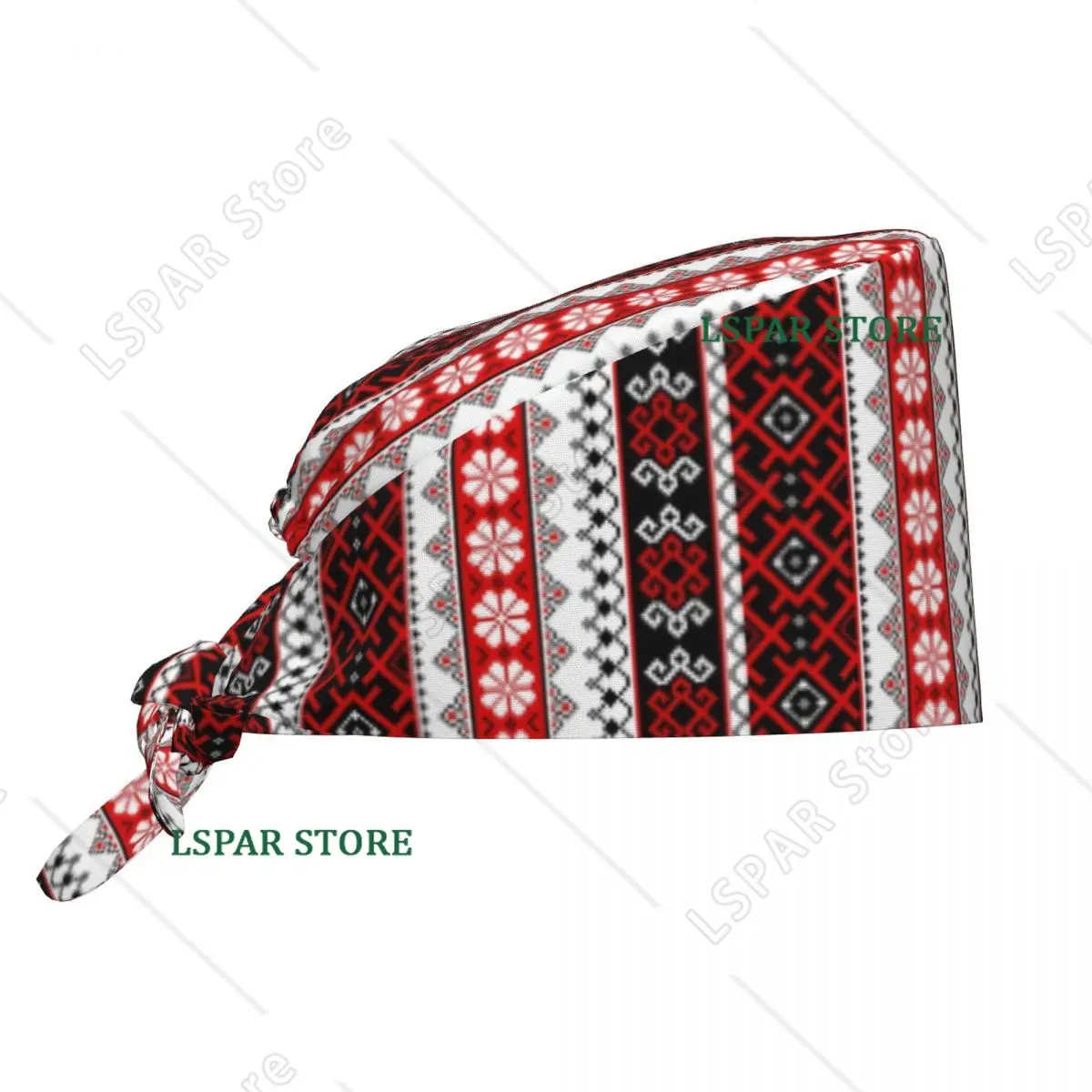 Bold Colorful Ukraine Style Cap Surgical Hat Bohemian Operating Room Cap Nursing Cap Lab Works Hat