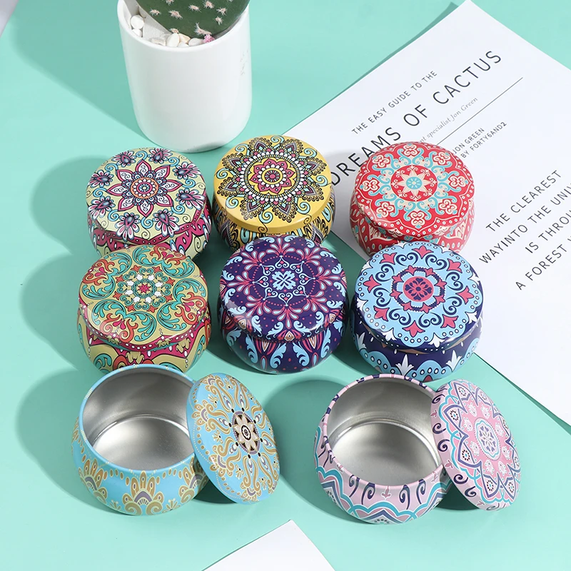 Drum-shaped Jewelry Candy Cookie Box Festive Party Supplies Rose Tea Pot Tin Box Small Fresh Home Garden Personality Jewelry Box