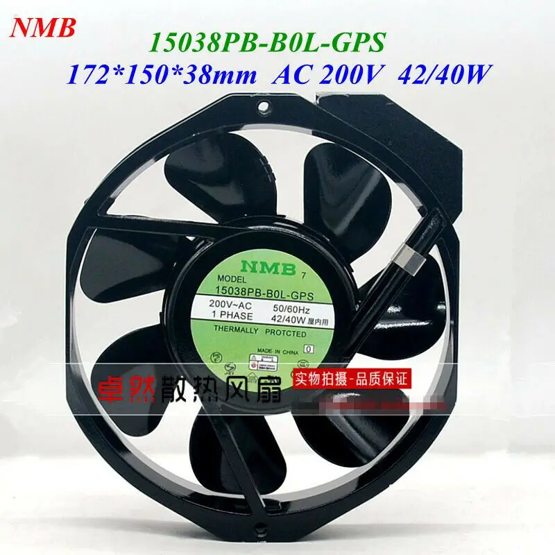 1PC NMB 15038PB-B0L-GPS 200V 42/40W Full Metal High Temperature Equipment Fan #