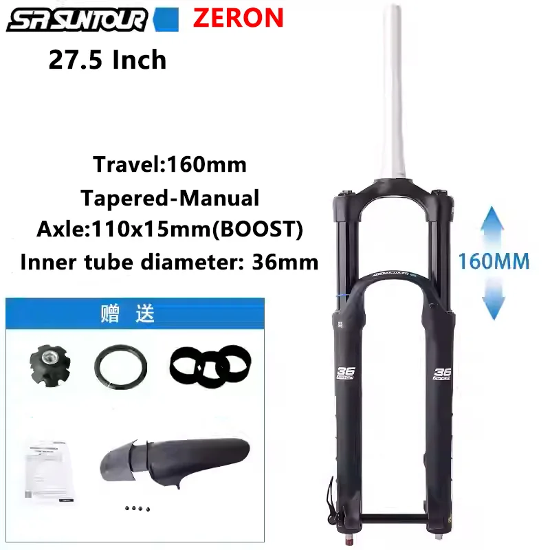 SUNTOUR ZERON Bicycle Fork 27.5 inch 29 inch Mountain Bike Front