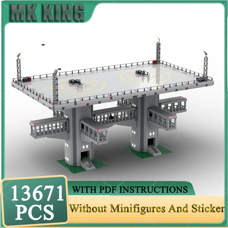 

Звездная модель фильма Moc, строительные блоки, UCS, модель посадочной платформы, технологические кирпичи, известная сцена, сделай сам, сборка, праздничные игрушки, подарок