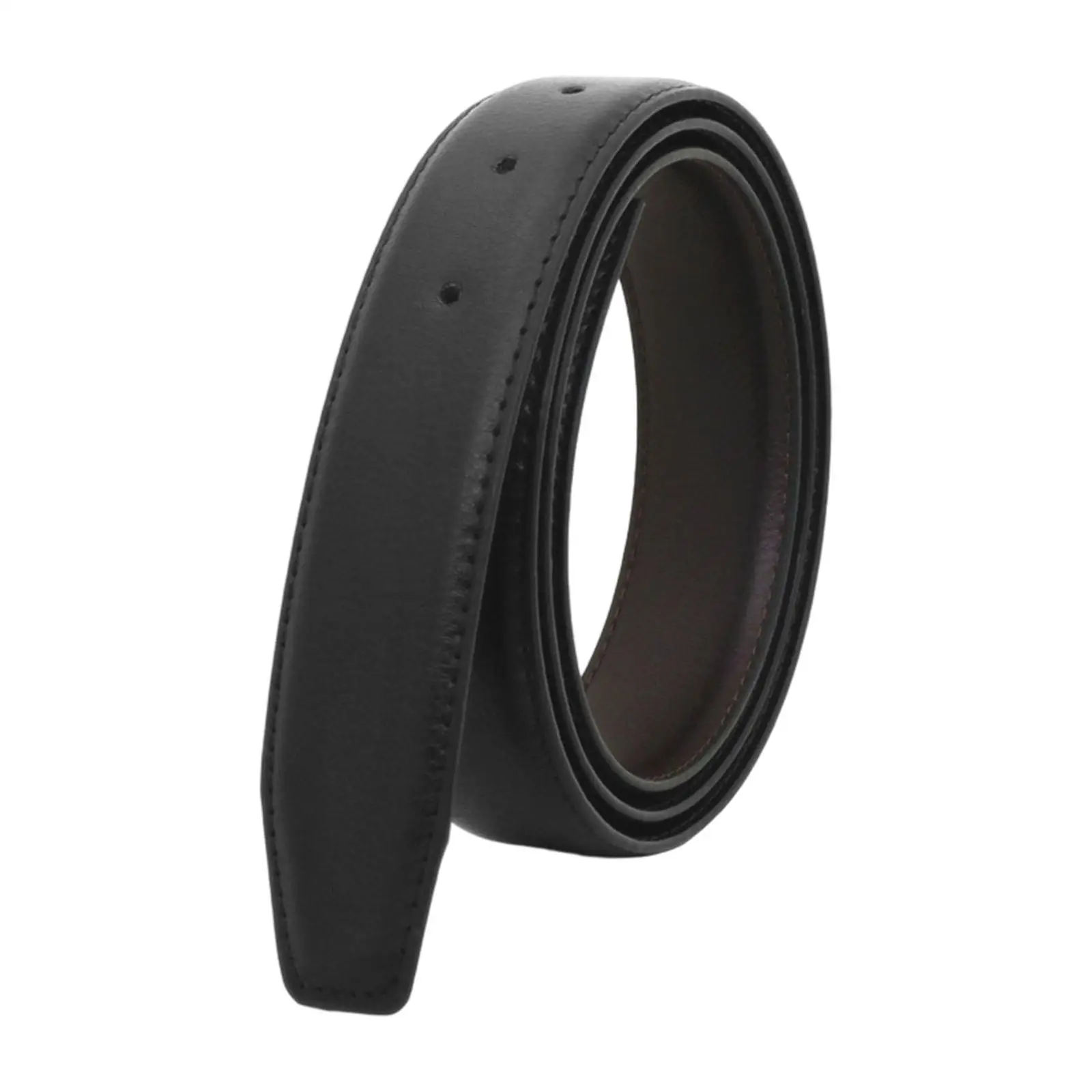 حزام الحزام فقط مع ثقوب شريط حزام مثقوب بدون إبزيم متعدد الاستخدامات أنيق للرجال