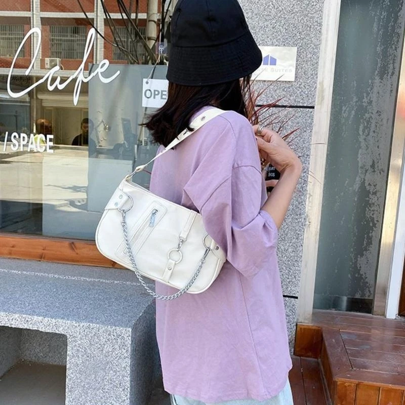 

Women's Underarm Bag Vintage Chain Crossbody Bag All-matching Casual Handbags Small Travel Hobo Purses Bags