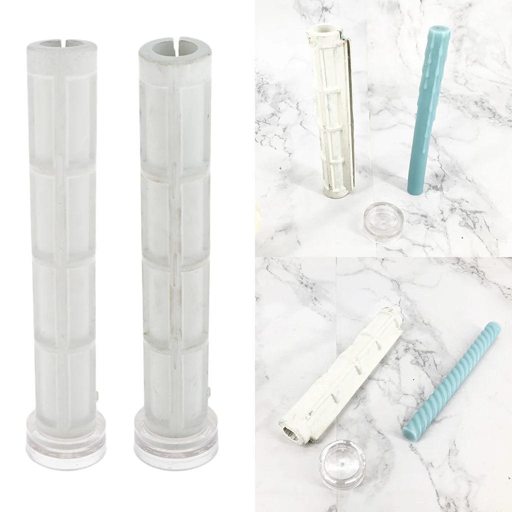 واضح اسطوانة سيليكون شمعة فندان الحلوى DIY صنع الحرف اليدوية