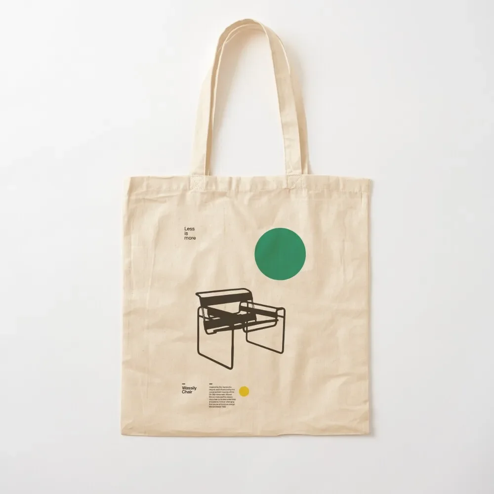 

Wassily Chair, Marcel Breuer, Minimal Furniture Bauhaus Design Tote Bag eco pack personalized tote bag foldable reusable bag