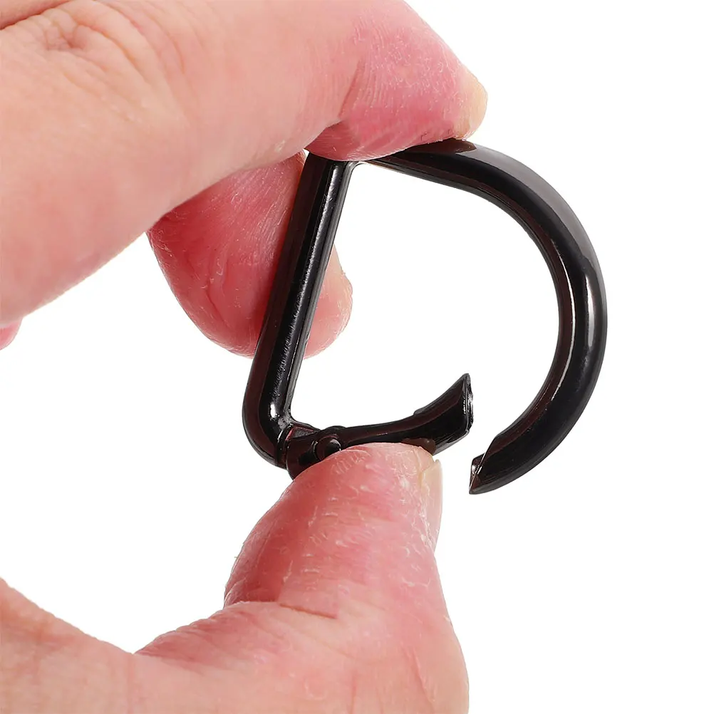 

8pcs D Shaped Spring Ring Bag Clips Shoulder Strap Buckle Backpack Accessories Replacement Carabiner Hook Purse Clips