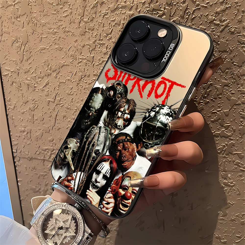 Band S-SlipknotS The End So Far Laser Phone Case for iPhone 12 11 13 14 15 16 Max Pro Plus IMD Shockproof Silicone Coque