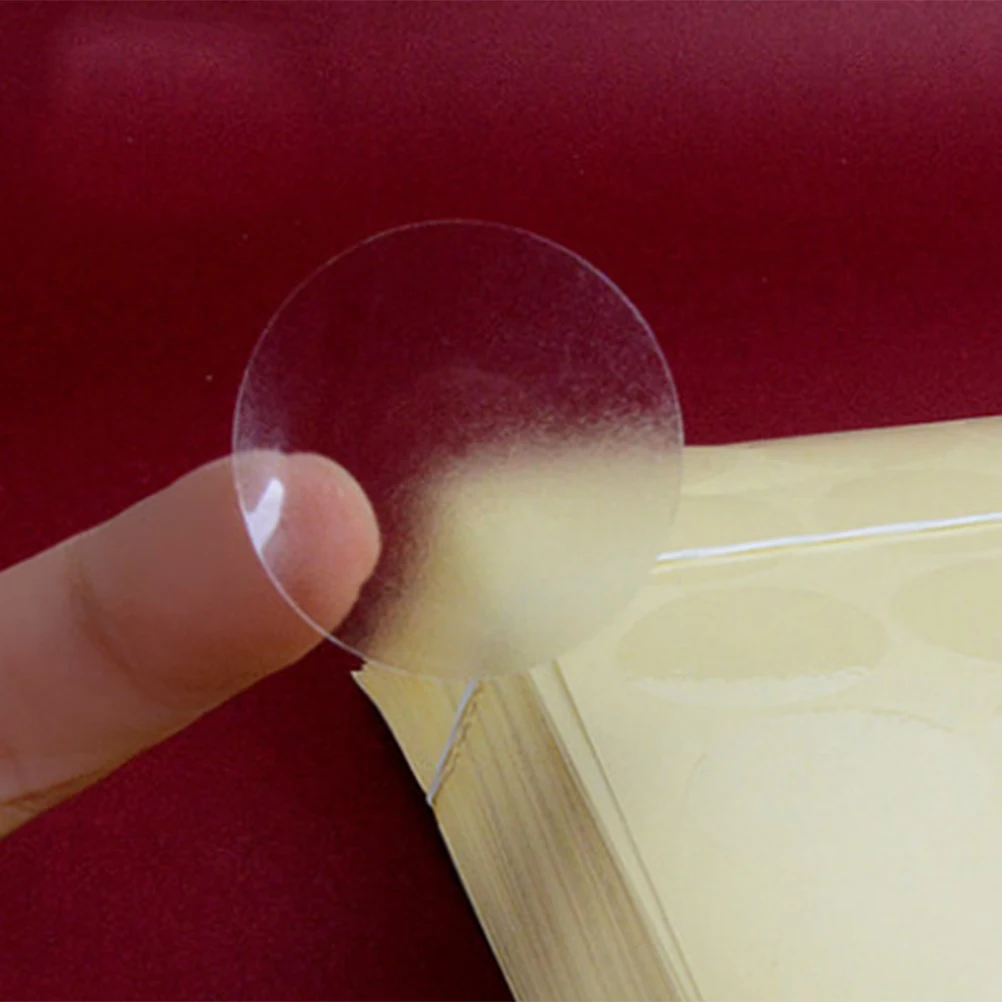 

540 Pcs Transparent Stickers Sealer Envelope Sealing Mailing Tabs Quit for Envelopes