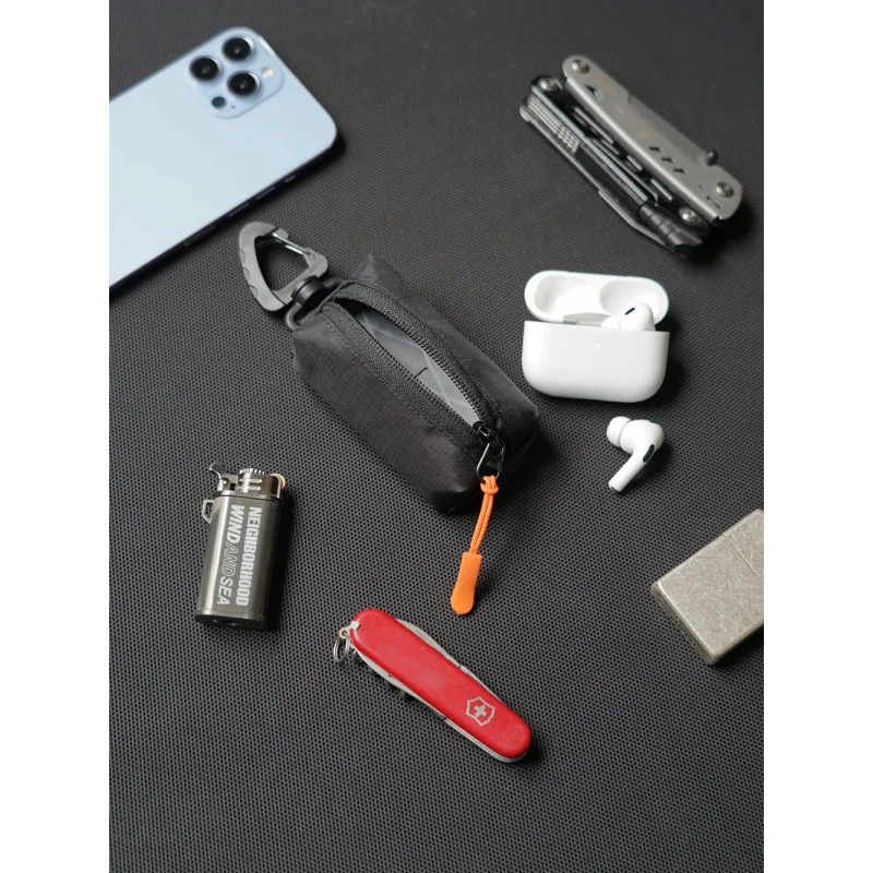 حقيبة سماعة الأذن حقيبة السجائر حزام الكتف ملحق سستة مفتاح كيس التخزين الصغيرة المحمولة مثلث مشبك معلق