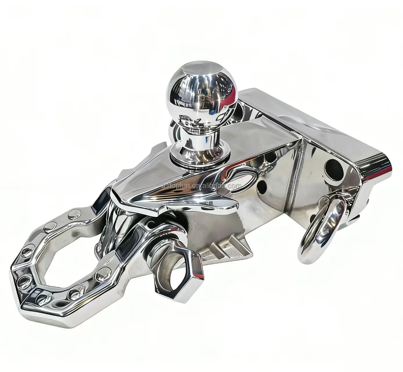 

Stainless Steel Pintle Hook Set Trailer Hitch Towing Camper RV Parts Caravan