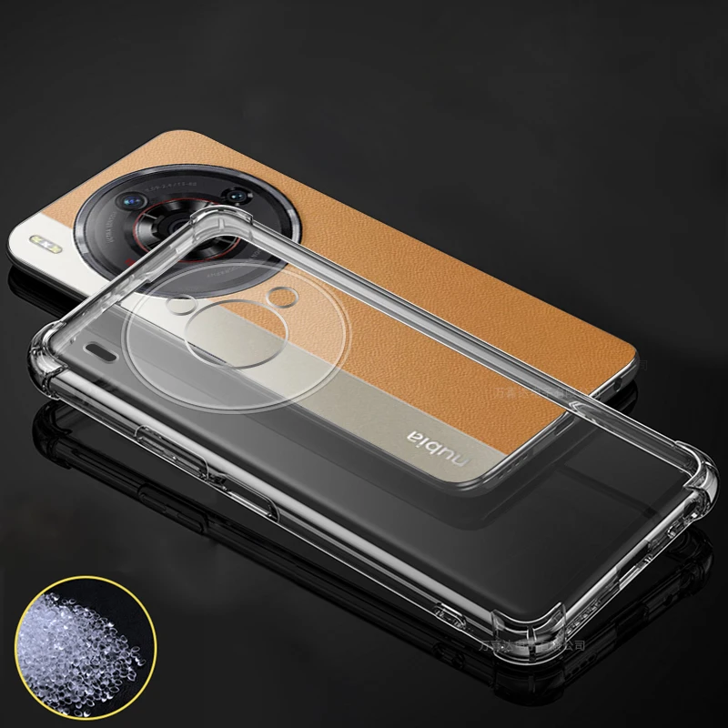 Case for nubia Z50S Pro Reinforced Corner Soft TPU Clear Shockproof Cover For ZTE nubia Z50SPro NX713J