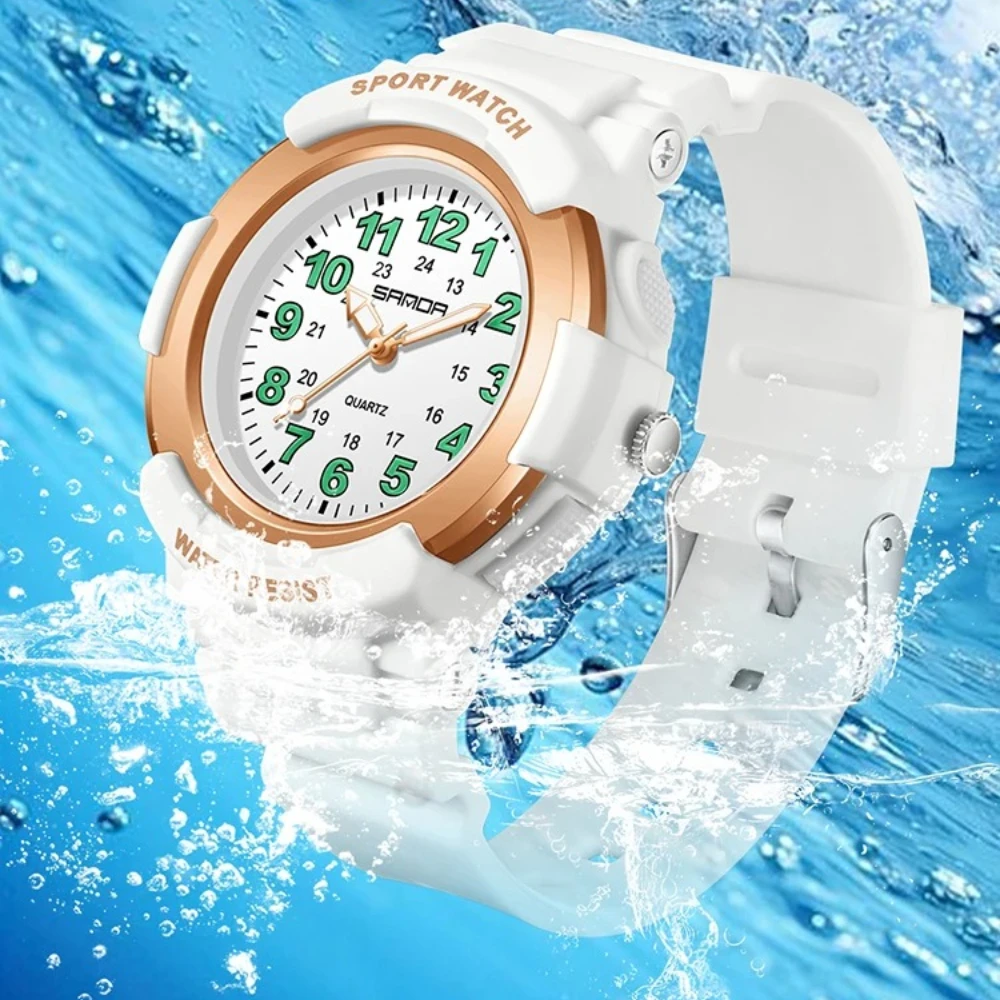 SANDA 6308 New Fashion Quartz Watches Students Outdoor Sports Luminous Waterproof Shockproof Casual Unisex fashion watch