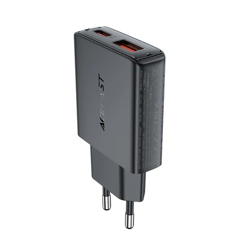 ACEFAST EU 30W Gan Сверхтонкая быстрая зарядка USB C Мобильное зарядное устройство для iPhone 16 / 15 Pro Max PD QC3.0 Транспортный адаптер для Samsung S24 — фото товара