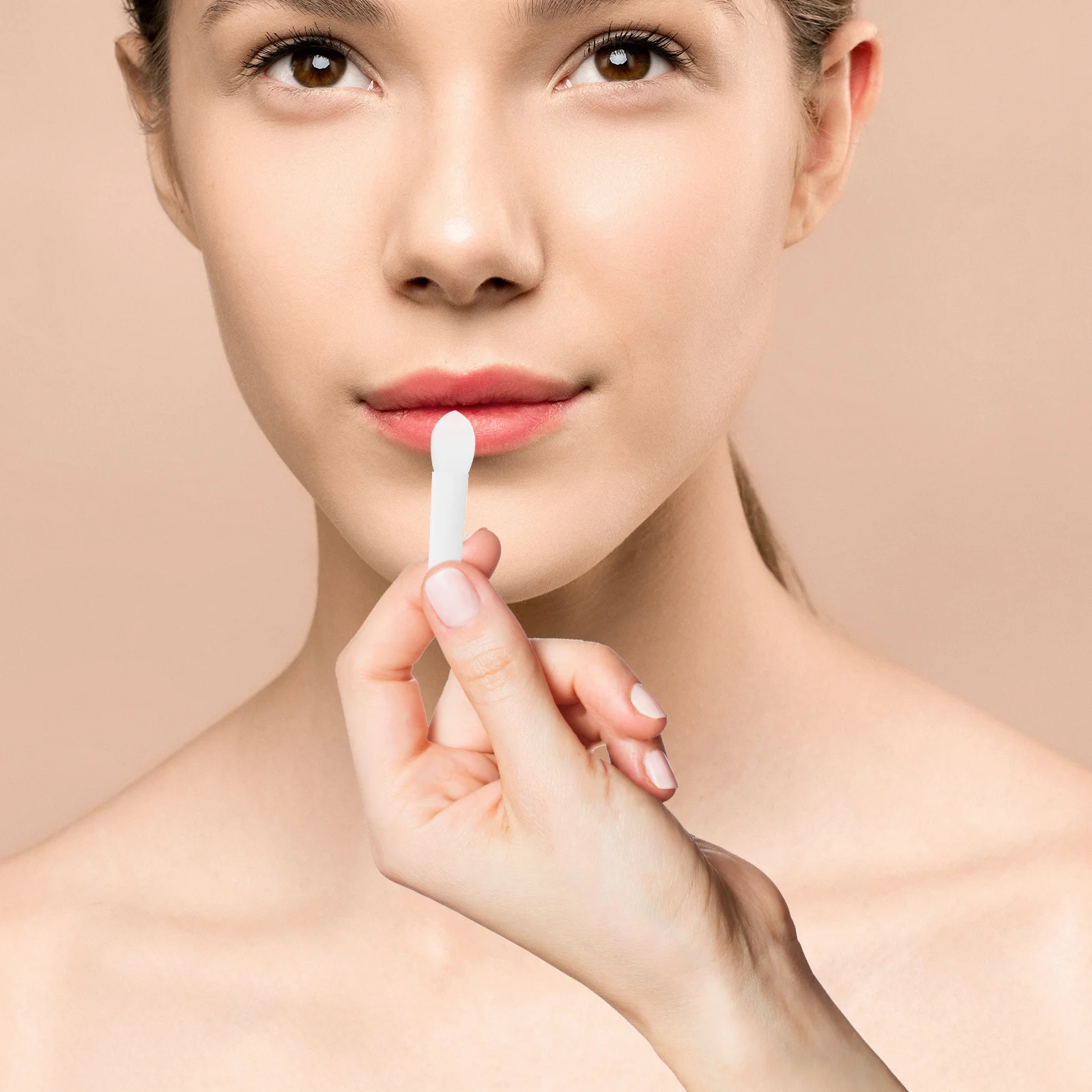 30 Uds. Pinceles de maquillaje de labios de silicona, aplicadores de lápiz labial, juego de pinceles aplicadores de máscara de labios para un aspecto glamoroso