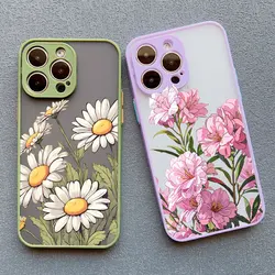 Sunflower Cover For iPhone 15 Pro Max Case iPhone 11 12 13 14 Pro Max Mini 16 14 7 8 Plus SE 2020 X XR XS Shockproof Phone Shell