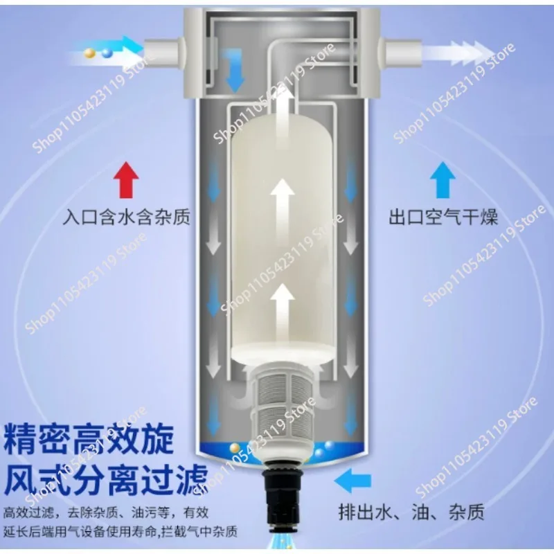 1pcs Air compressor compressed air precision air source drying separator, water oil removal without filter element