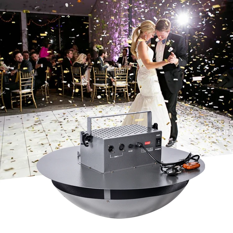 dmx co2 rainbow confetti blower  machine flower effecct for wedding