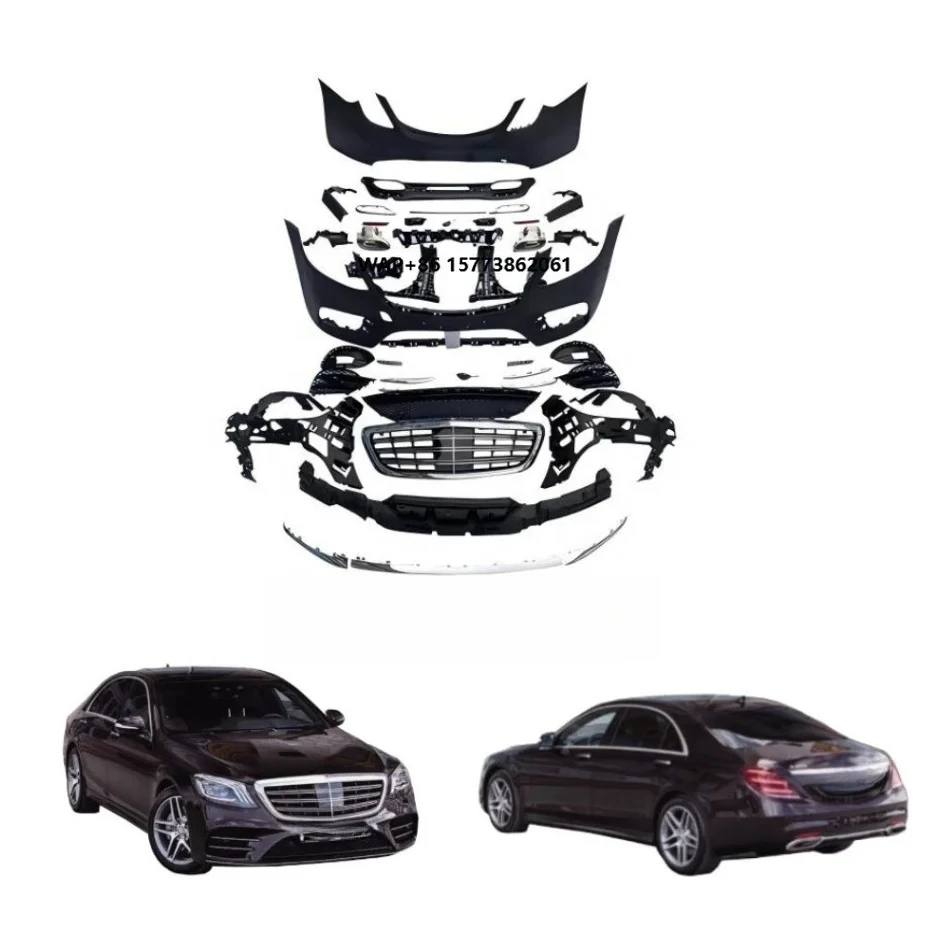 

Новые автозапчасти: передний и задний бамперы из ABS для W222 Pre LCI S450 2014-2017, 2018, 2020. Комплект для модификации кузова.