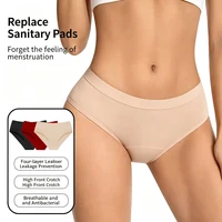 3Pcs Heavy Flow Menstrual Panties 4-Layer Women Period Physiological Underwear EU Size Absorbency Leak Proof Incontinence Brie 2
