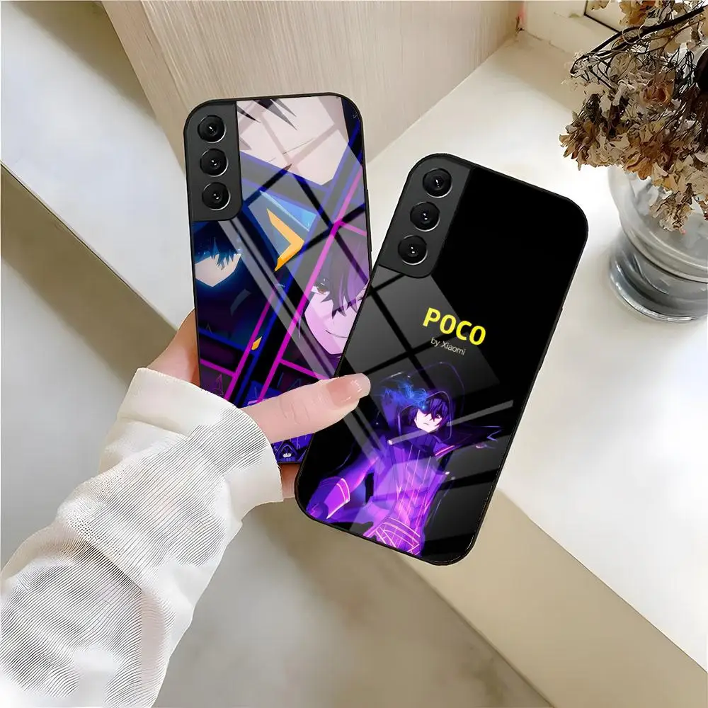 Anime The Eminence In Shadow Phone Case For Samsung S26 S25 S24 FE S23 S22 S21 Plus S20 Ultra Note20Ultra Black Glass Cover