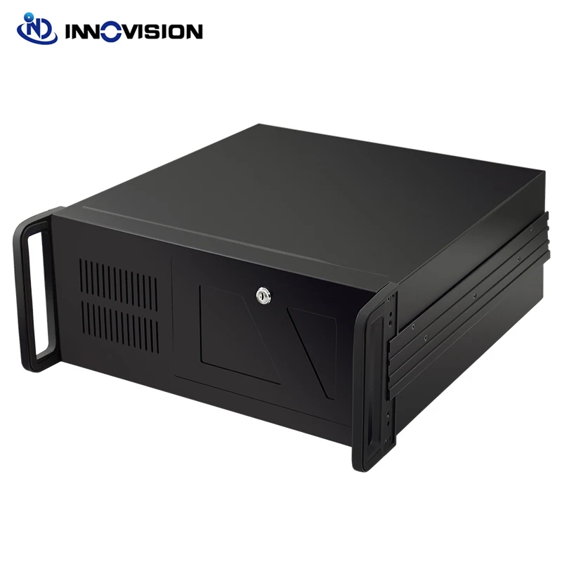 Rackmount 4U ATX Industrial Control Chassis Case Support 3x5.25 1x3.5 External Bay Mini Redundant Powersupply L=450mm IPC Case