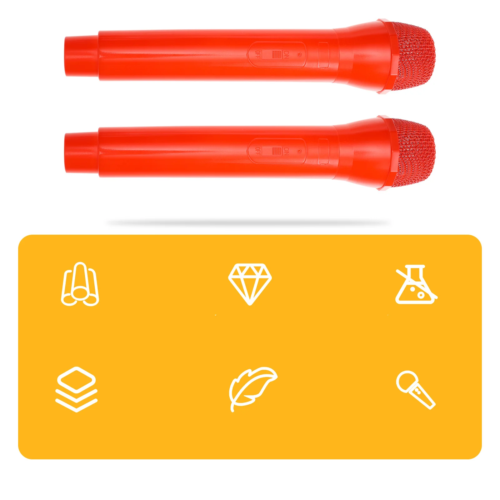 Gefälschte Mikrofon Simulation Leichte Kunststoff Kinder Pretend Singen Rede Prop Pädagogische Leistung Geburtstag Geschenk