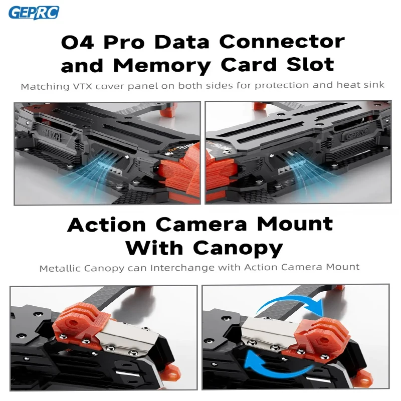 GEPRC GEP-MOZ7 V2 Parti telaio Base accessorio elica Quadcopter FPV Freestyle RC Racing Drone MOZ7 V2