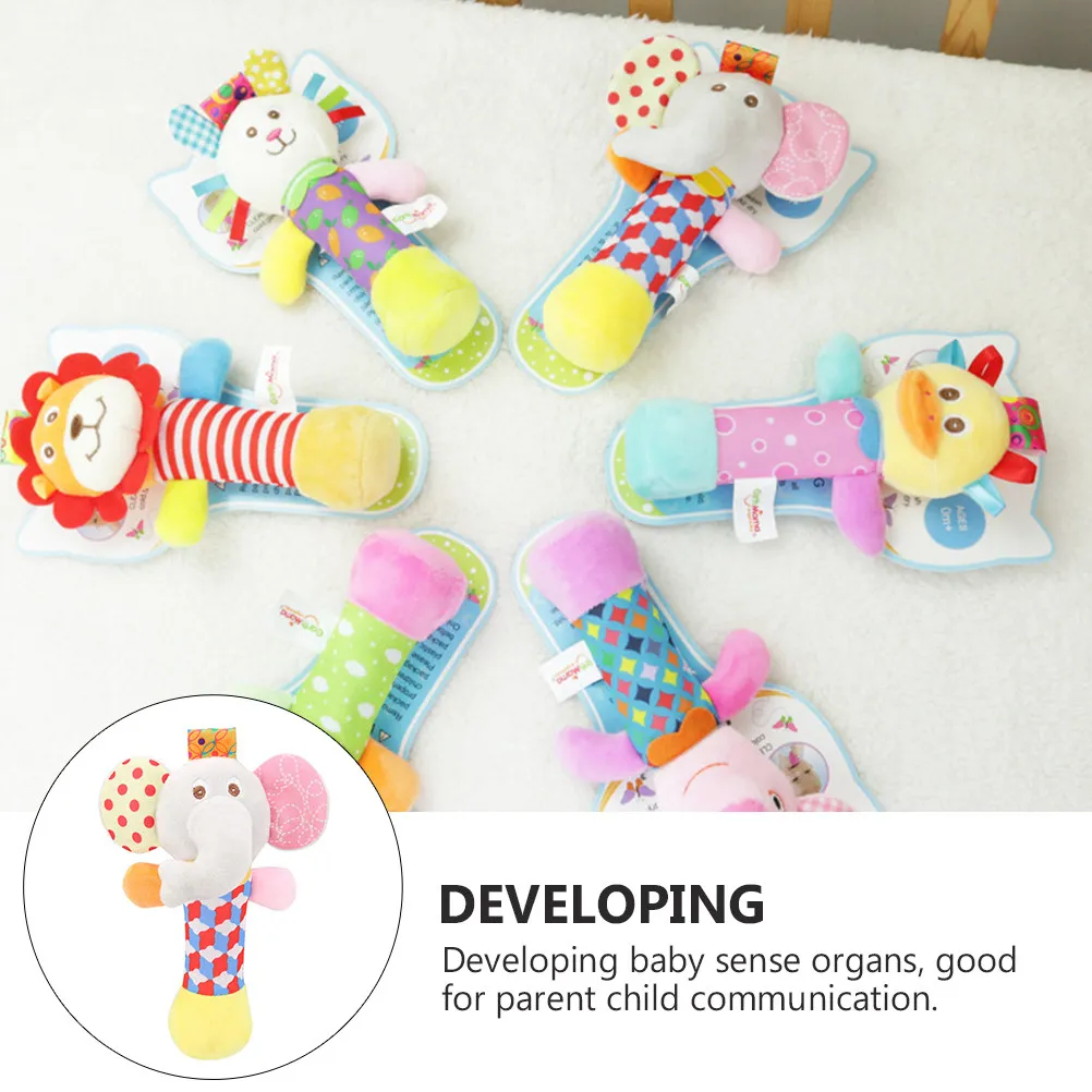 

1pc Baby Hand Bell Rattle For Newborns Infant Shaker Early Learning Educational Gift Sensory Stimulation Development Plaything