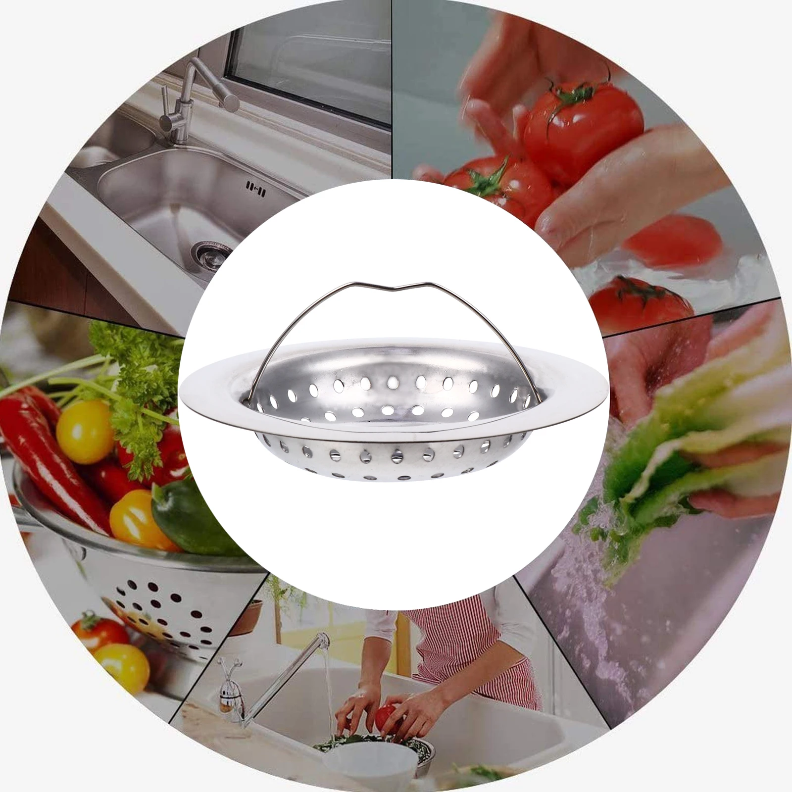 

Sink Strainer Kitchen Drain Shower Filter Cover Bathtub Home Basket Bathroom for