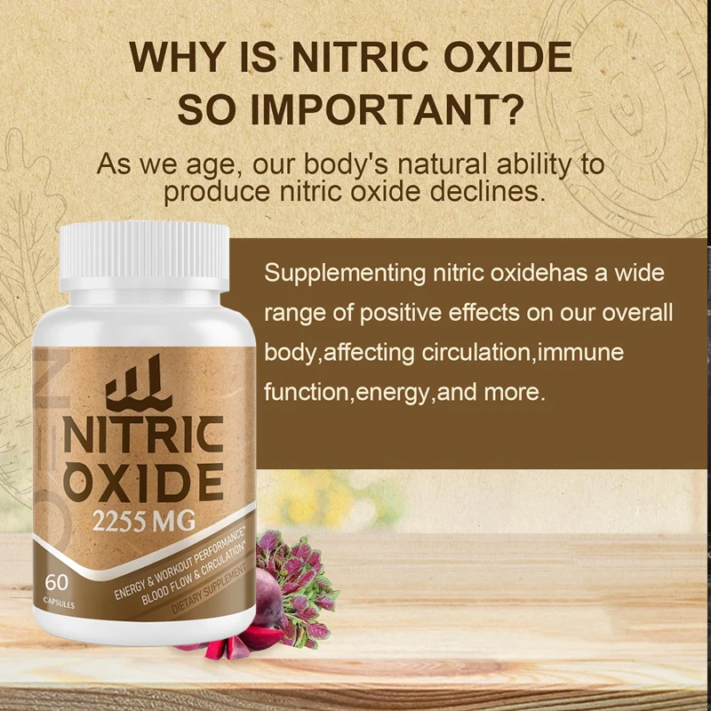 Nitric oxide supplement, nitric oxide booster and 6-in-1 plant nutrient mixture, suitable for the heart and circulation