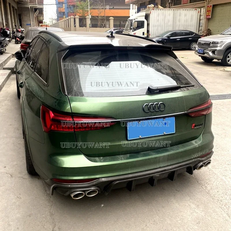 

Спойлер для хэтчбека Audi A6 2020-2023 Audi A6 C8 Allroad спойлер из углеродного волокна задний спойлер для автомобиля