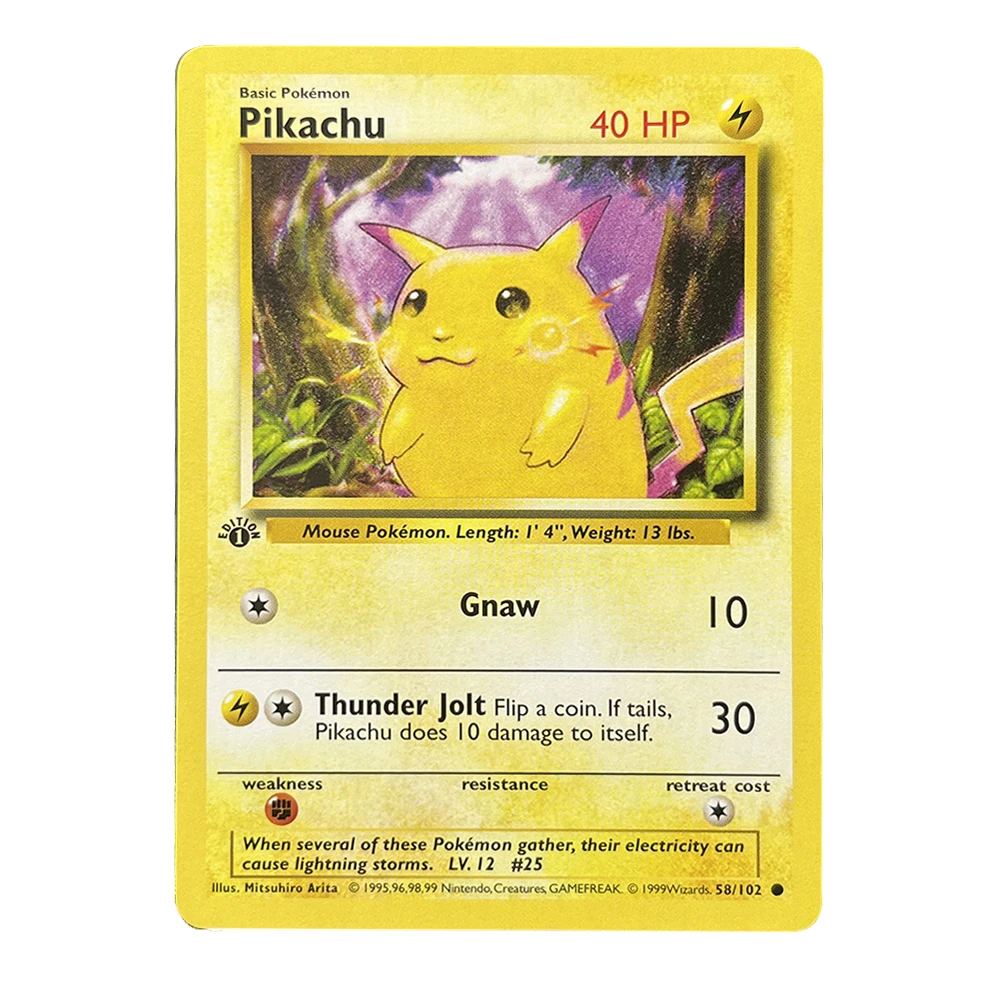 PKM English First Edition PTCG Classic Starmie Onix Abra Base Set BS Single Cards Game Trading Collection PTCG Proxy Toys Gifts