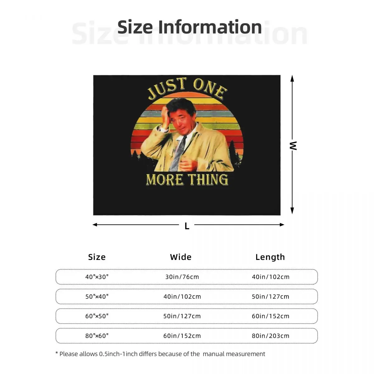 مجرد شيء آخر كولومبو رمي بطانية كيس النوم المعزي الفاخرة St بطانيات متعددة الأغراض