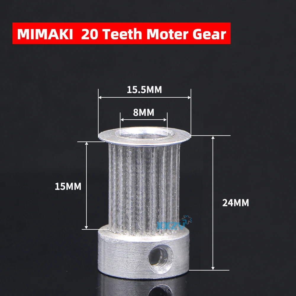 Eco Solvent Printer MIMAKI JV33 Motor Gear for JV3/JV34/JV5/JV150/JV300 Eco Solvent Printer 20 Teeth Motor Pulley
