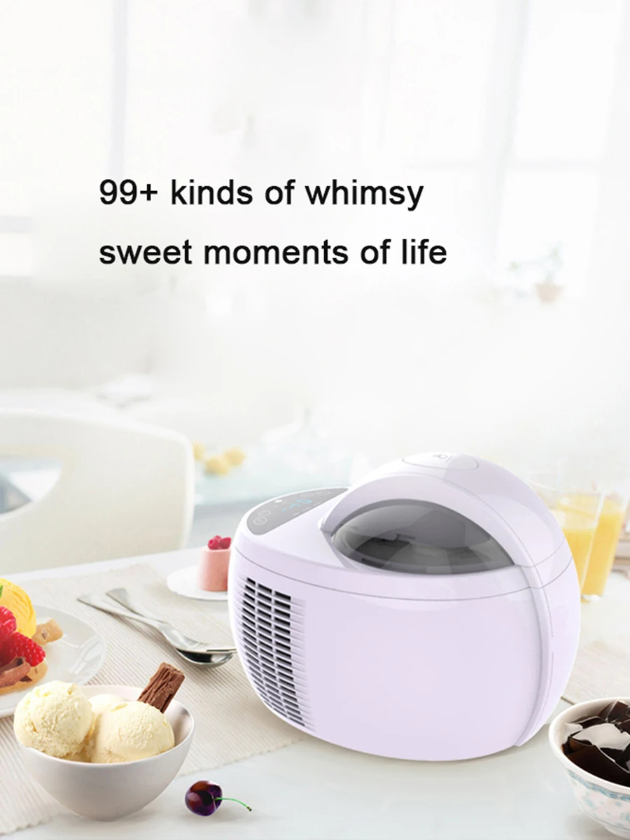 Automatic Soft Hard Italian Ice Cream Maker Machine Household  Frozen Fruit Ice Cream Making Machine