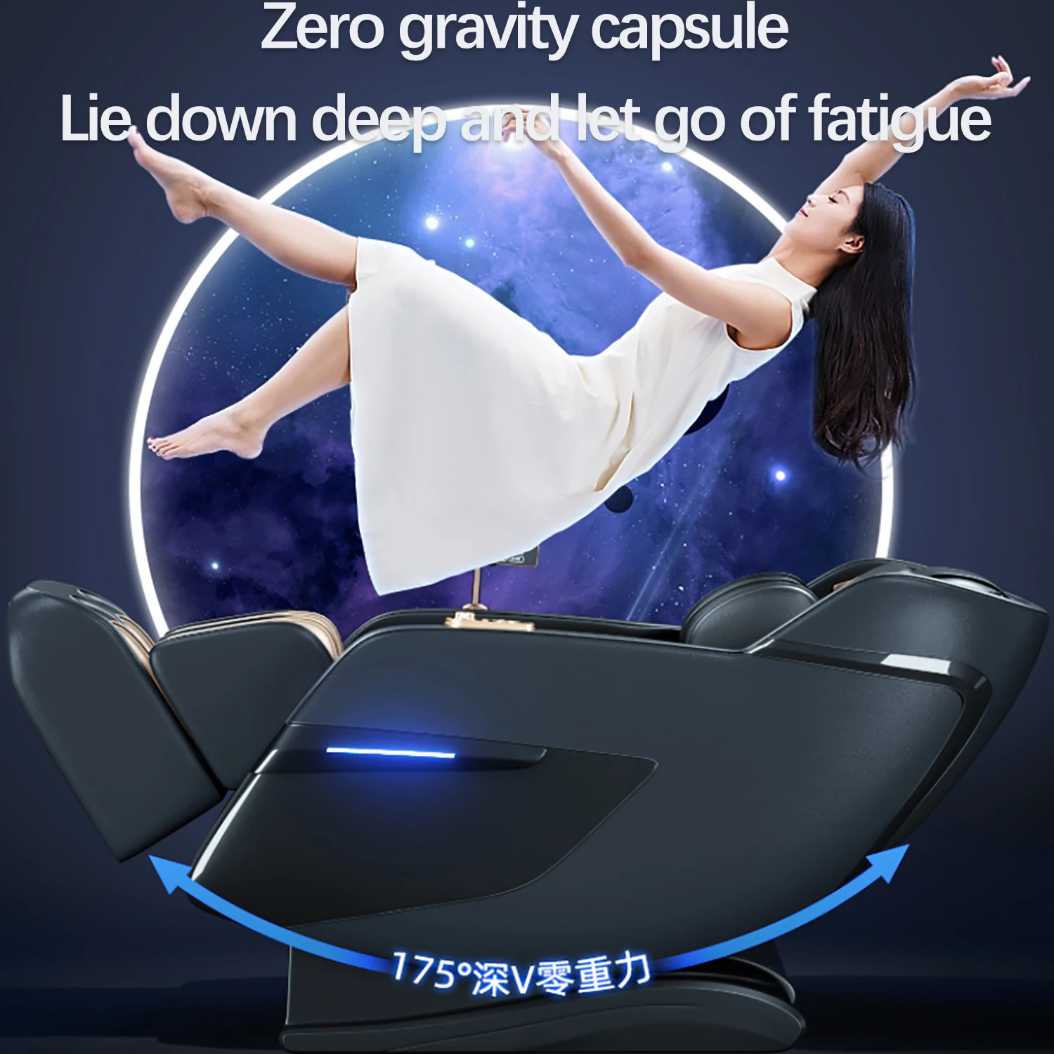 massage chair 3-year warranty for fast shipping Luxury Heating Massage Head Touch screen Intelligent Full body Kneading massage
